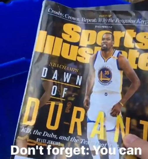 厲害了！俄城竟然呼吁球迷將KD奪冠雜志扔進垃圾桶