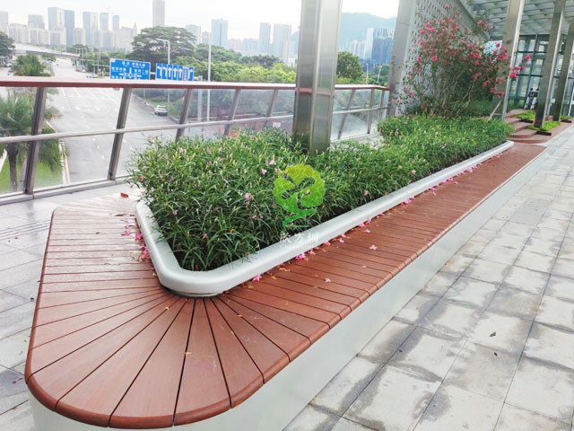不銹鋼花池坐凳美化深圳前?？缃止珗@G9天橋城市戶外景觀